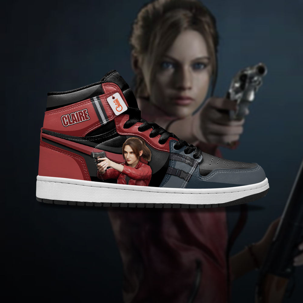 Claire Redfield High-Top Sneakers Custom Games Collection Personalized