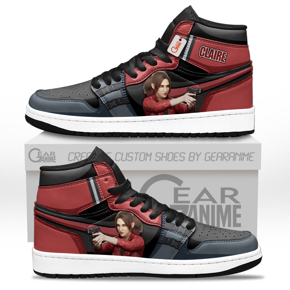 Claire Redfield High-Top Sneakers Custom Games Collection Personalized