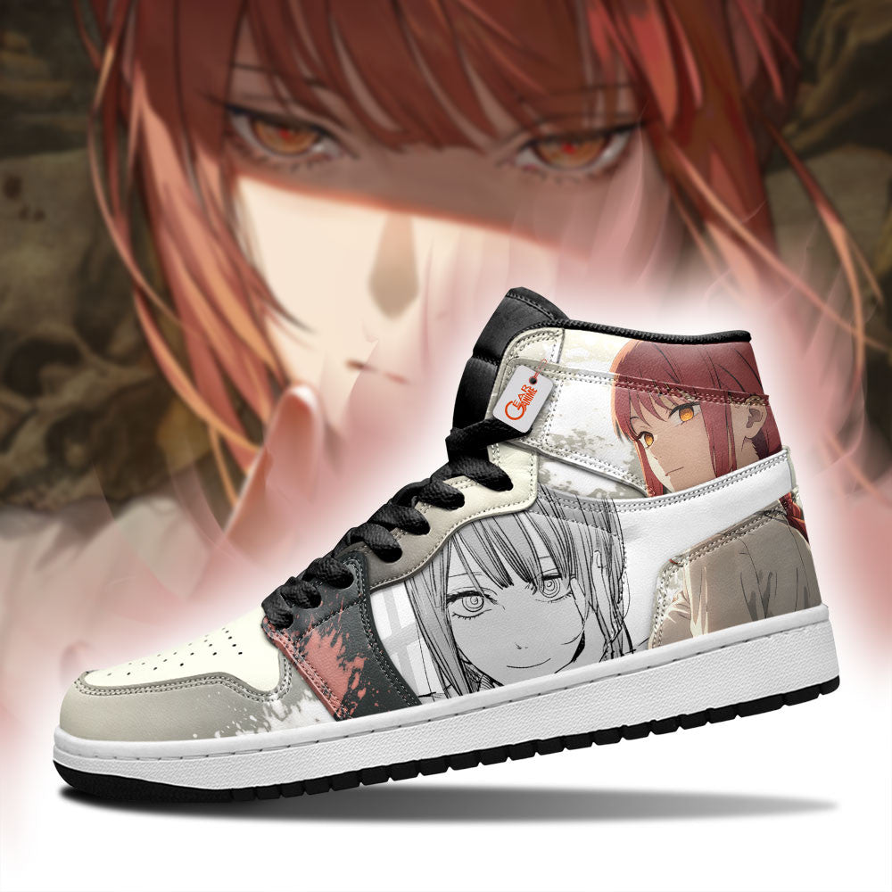 Makima Custom High-Top Sneakers Mixed Manga Style