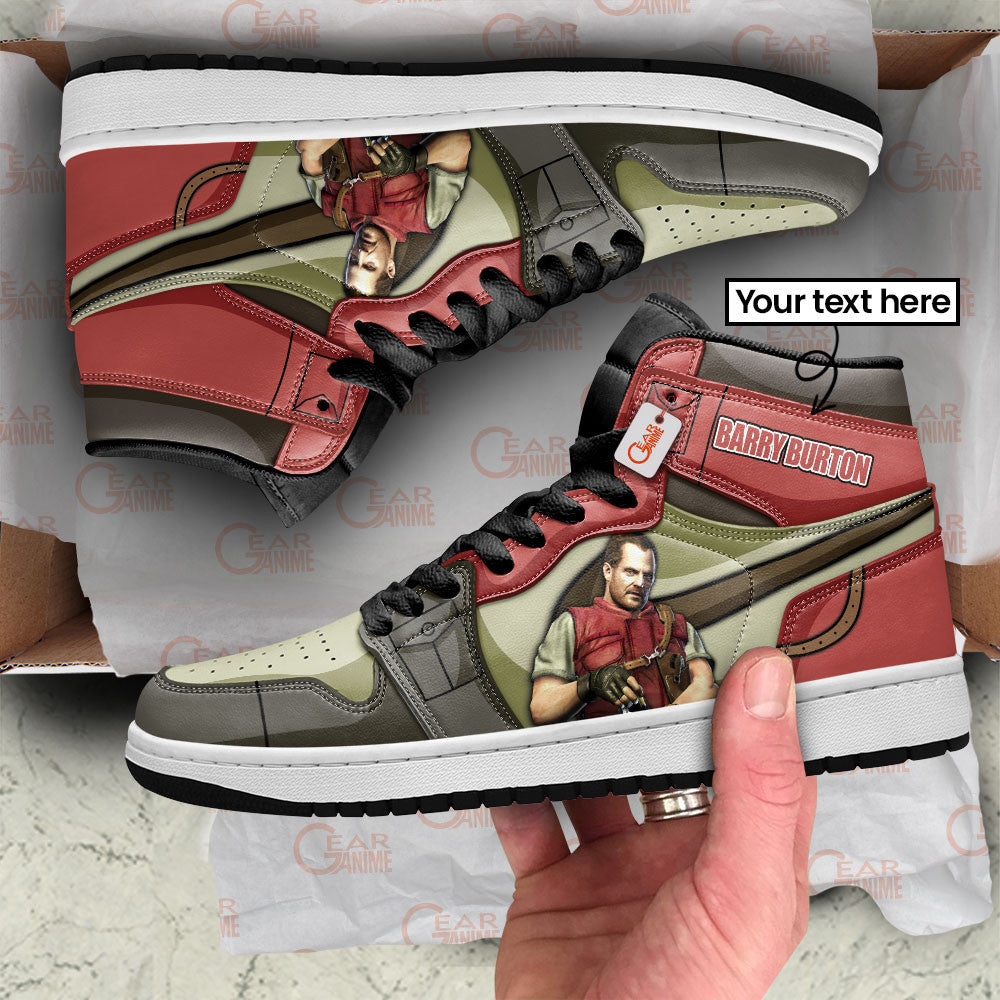 Barry Burton High-Top Sneakers Custom Games Collection Personalized