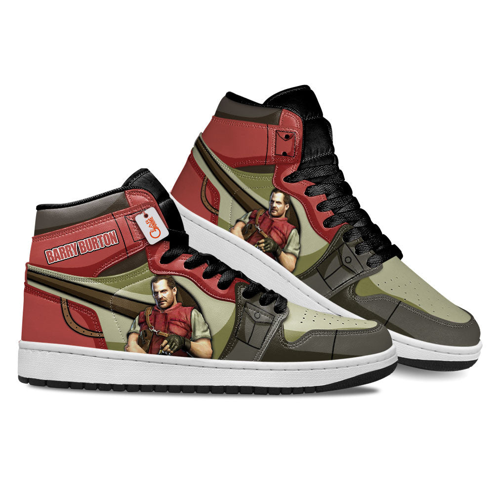 Barry Burton High-Top Sneakers Custom Games Collection Personalized