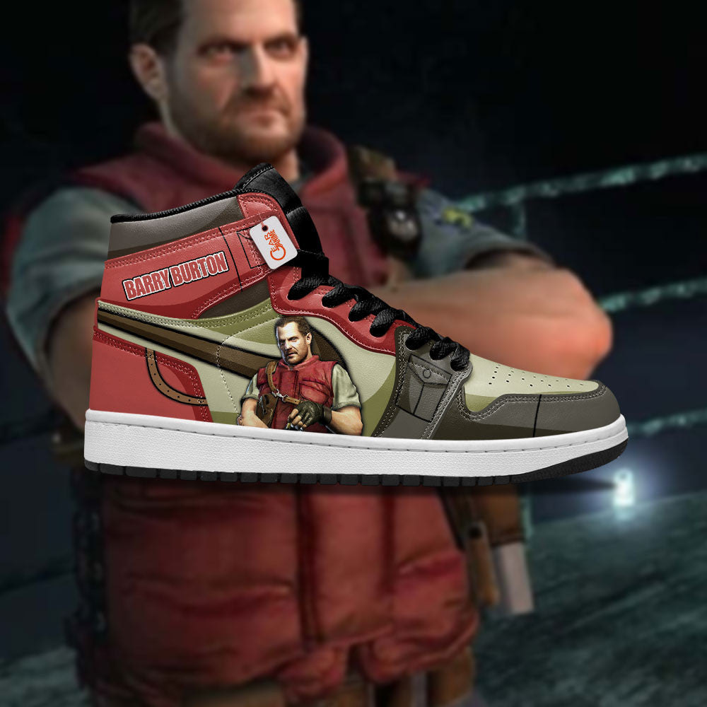 Barry Burton High-Top Sneakers Custom Games Collection Personalized
