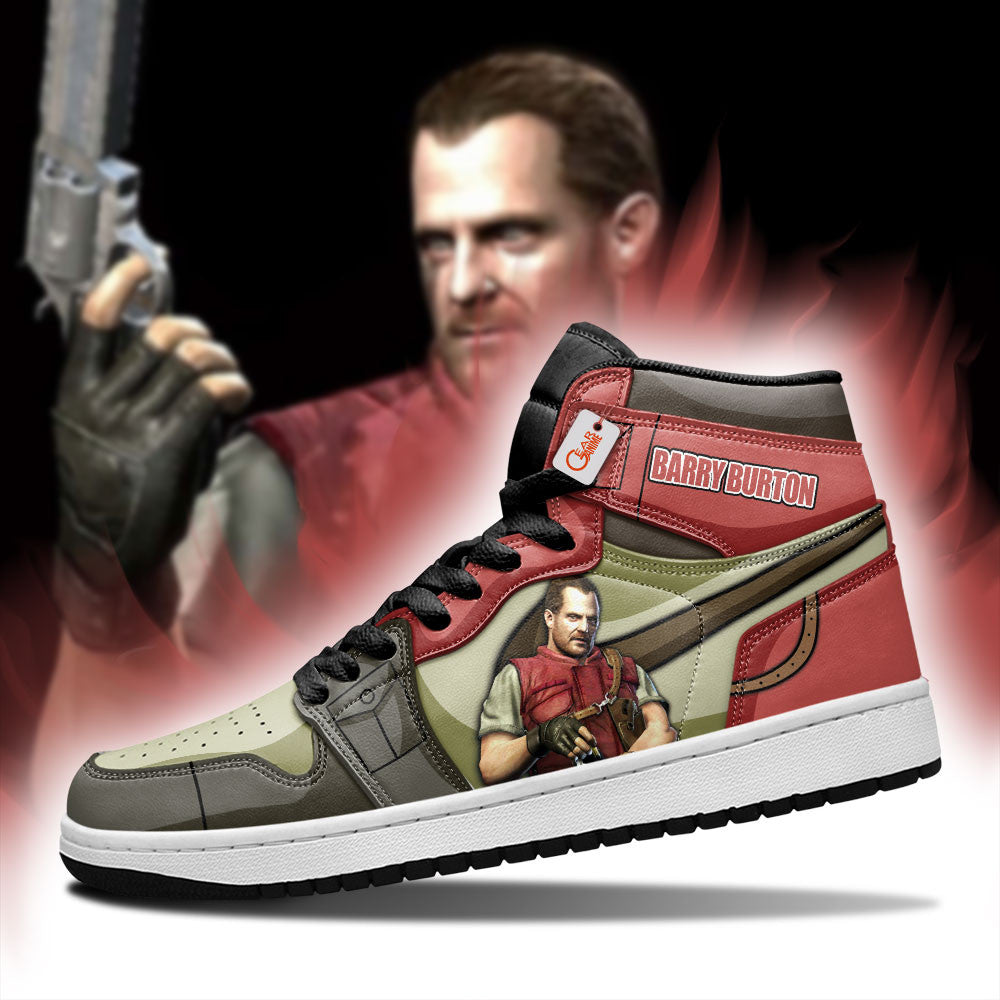 Barry Burton High-Top Sneakers Custom Games Collection Personalized