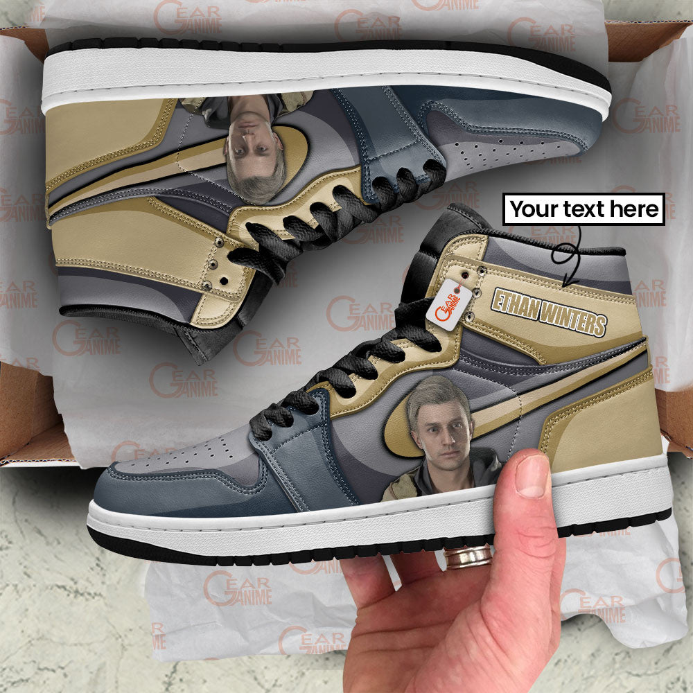 Ethan Winters High-Top Sneakers Custom Games Collection Personalized