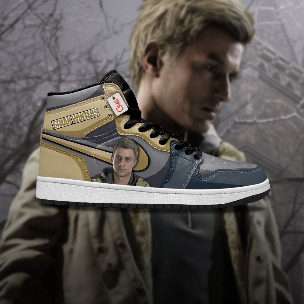 Ethan Winters High-Top Sneakers Custom Games Collection Personalized