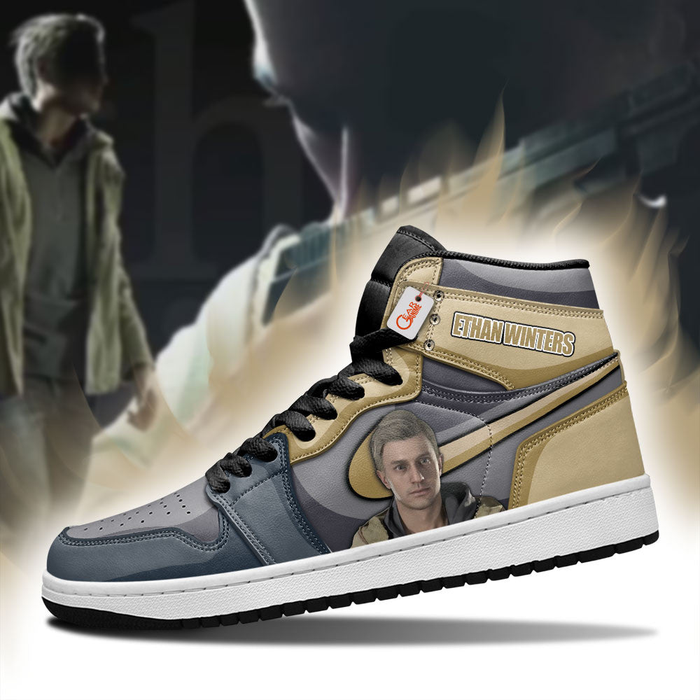 Ethan Winters High-Top Sneakers Custom Games Collection Personalized