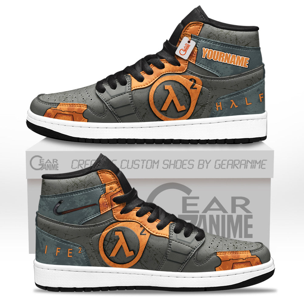 Half-Life High-Top Sneakers Custom Lambda Protocol Custom Name