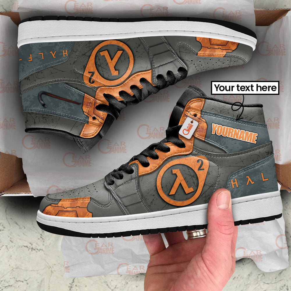 Half-Life High-Top Sneakers Custom Lambda Protocol Custom Name