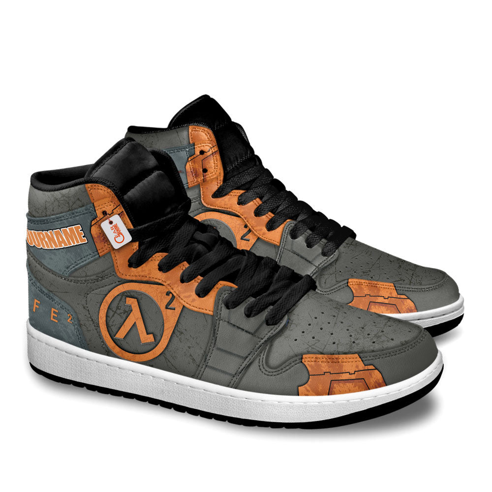 Half-Life High-Top Sneakers Custom Lambda Protocol Custom Name
