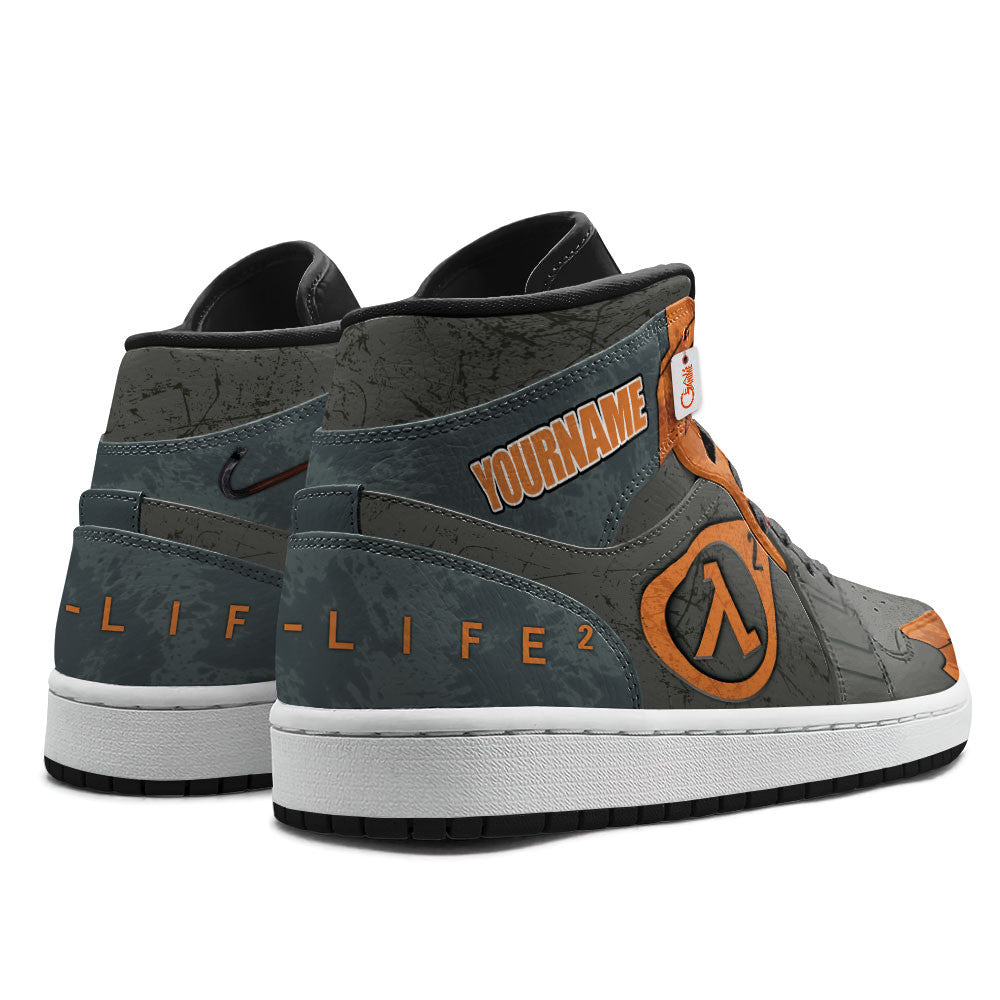 Half-Life High-Top Sneakers Custom Lambda Protocol Custom Name
