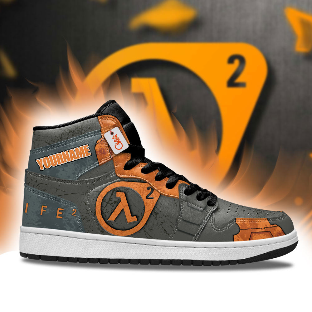 Half-Life High-Top Sneakers Custom Lambda Protocol Custom Name