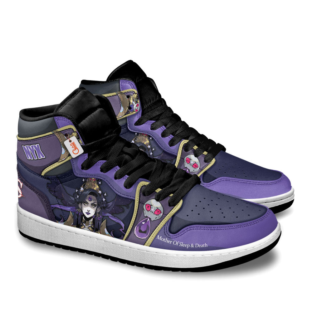 Nyx Mother Of Sleep & Death High-Top Sneakers Custom Games Hades Custom Name