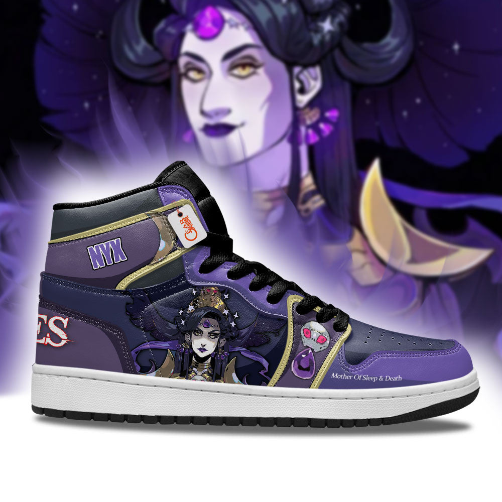 Nyx Mother Of Sleep & Death High-Top Sneakers Custom Games Hades Custom Name