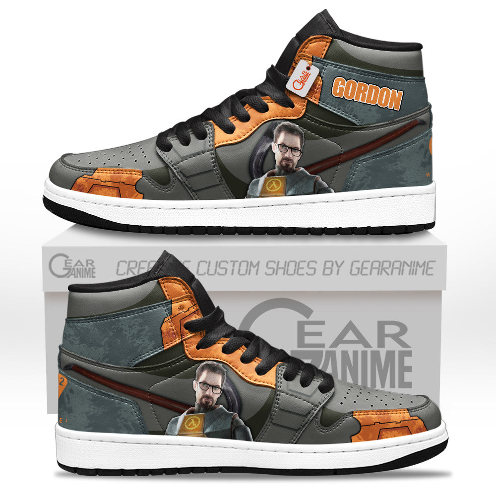 Gordon Freeman High-Top Sneakers Custom Games Collection Personalized
