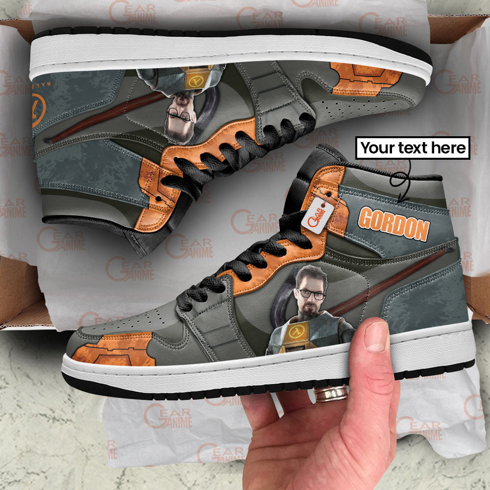 Gordon Freeman High-Top Sneakers Custom Games Collection Personalized