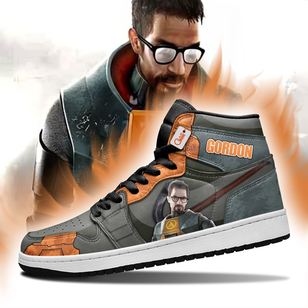 Gordon Freeman High-Top Sneakers Custom Games Collection Personalized