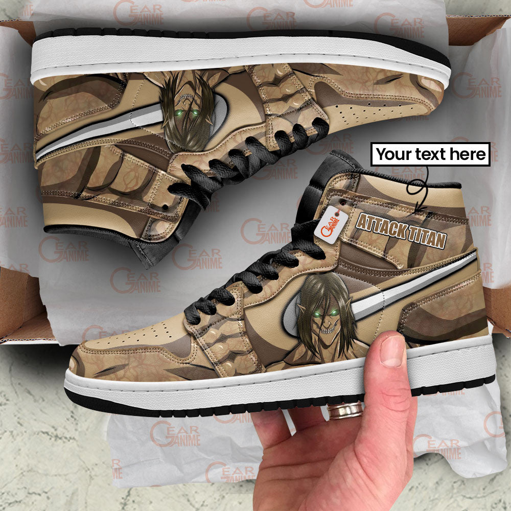 Attack Titan Custom High-Top Sneakers Name Personalized