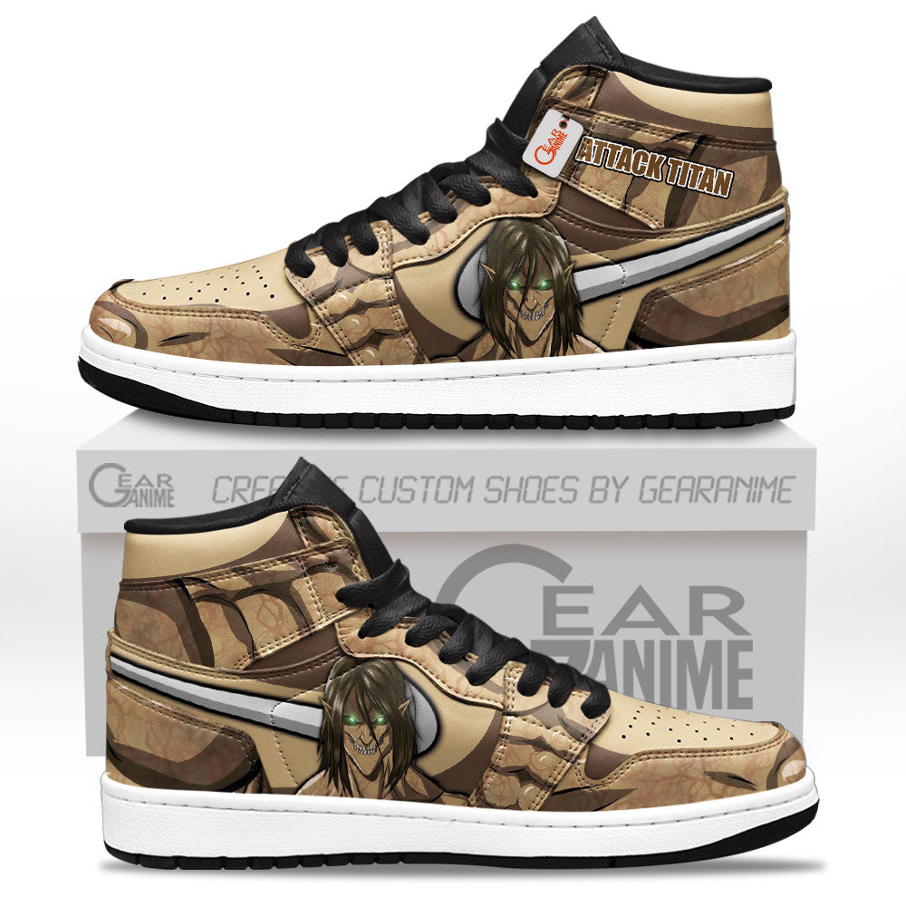 Attack Titan Custom High-Top Sneakers Name Personalized