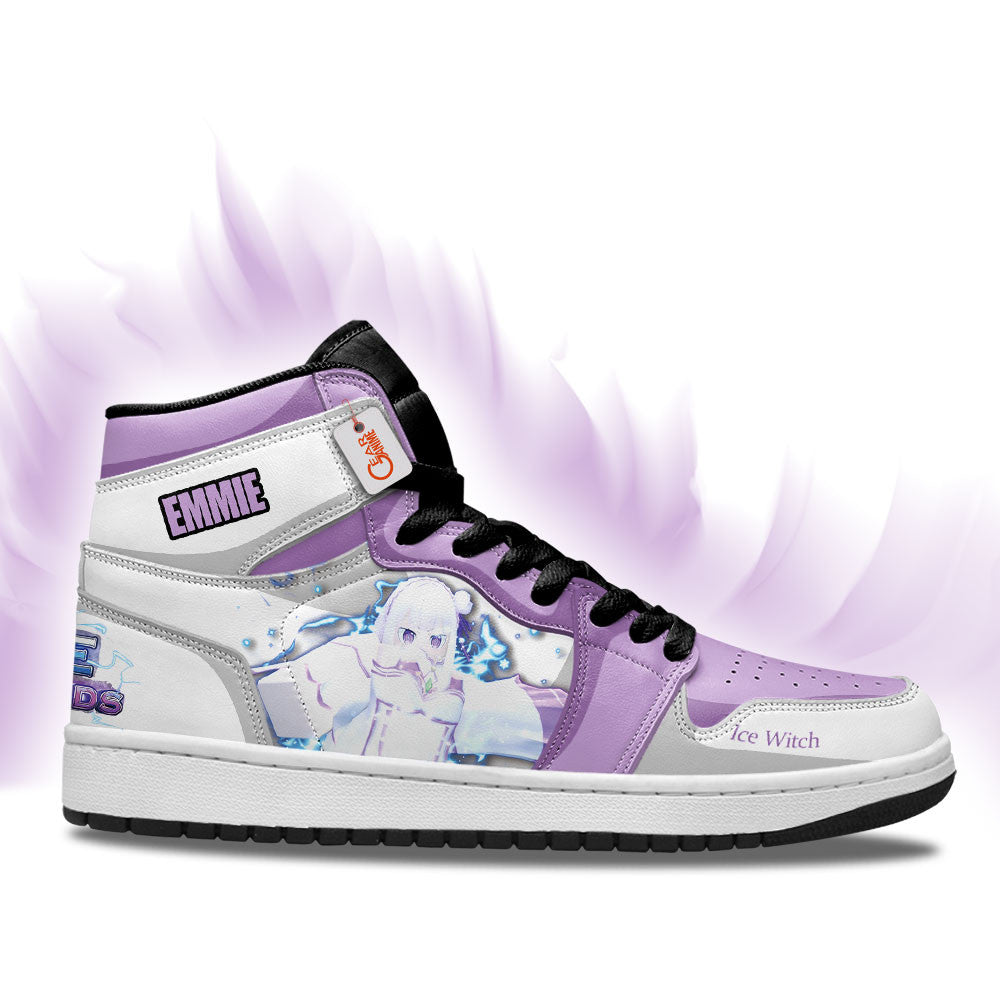 Emmie Ice Witch High-Top Sneakers Custom Game Anime Vanguards Custom Name