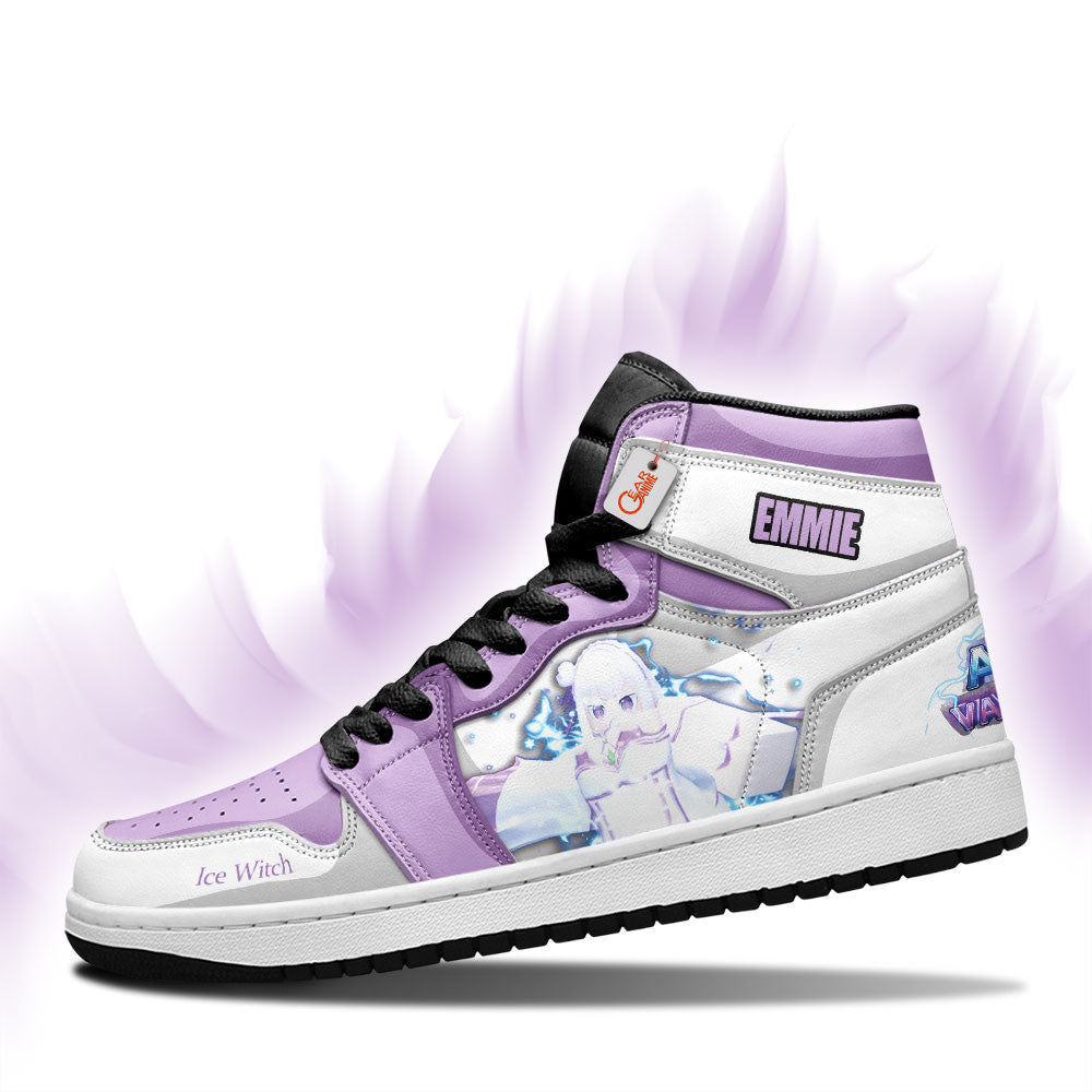 Emmie Ice Witch High-Top Sneakers Custom Game Anime Vanguards Custom Name