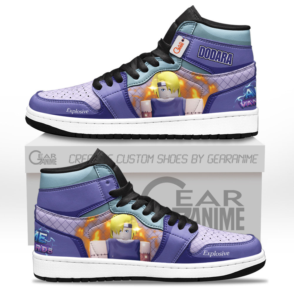 Dodara Explosive High-Top Sneakers Custom Game Anime Vanguards Custom Name