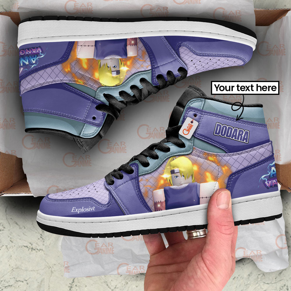 Dodara Explosive High-Top Sneakers Custom Game Anime Vanguards Custom Name