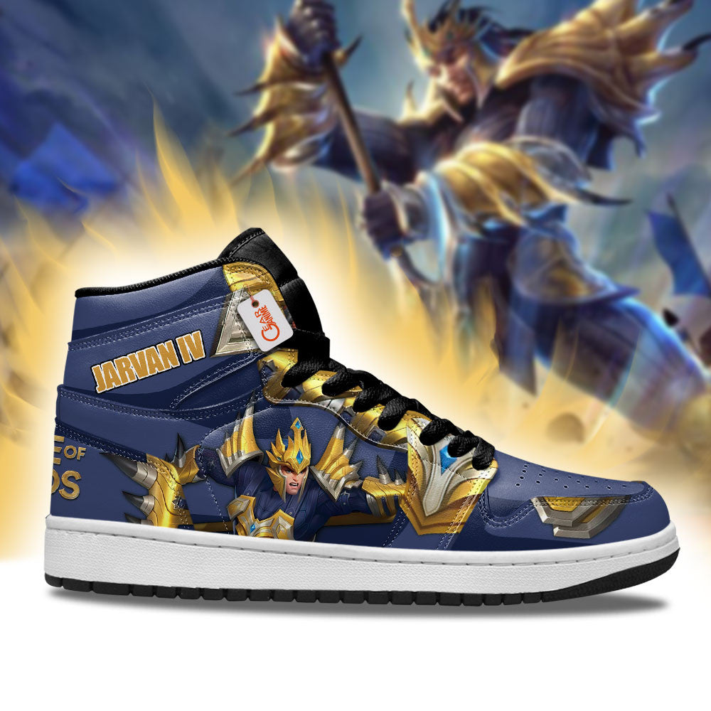 Jarvan IV High-Top Sneakers Custom LOL Custom Name