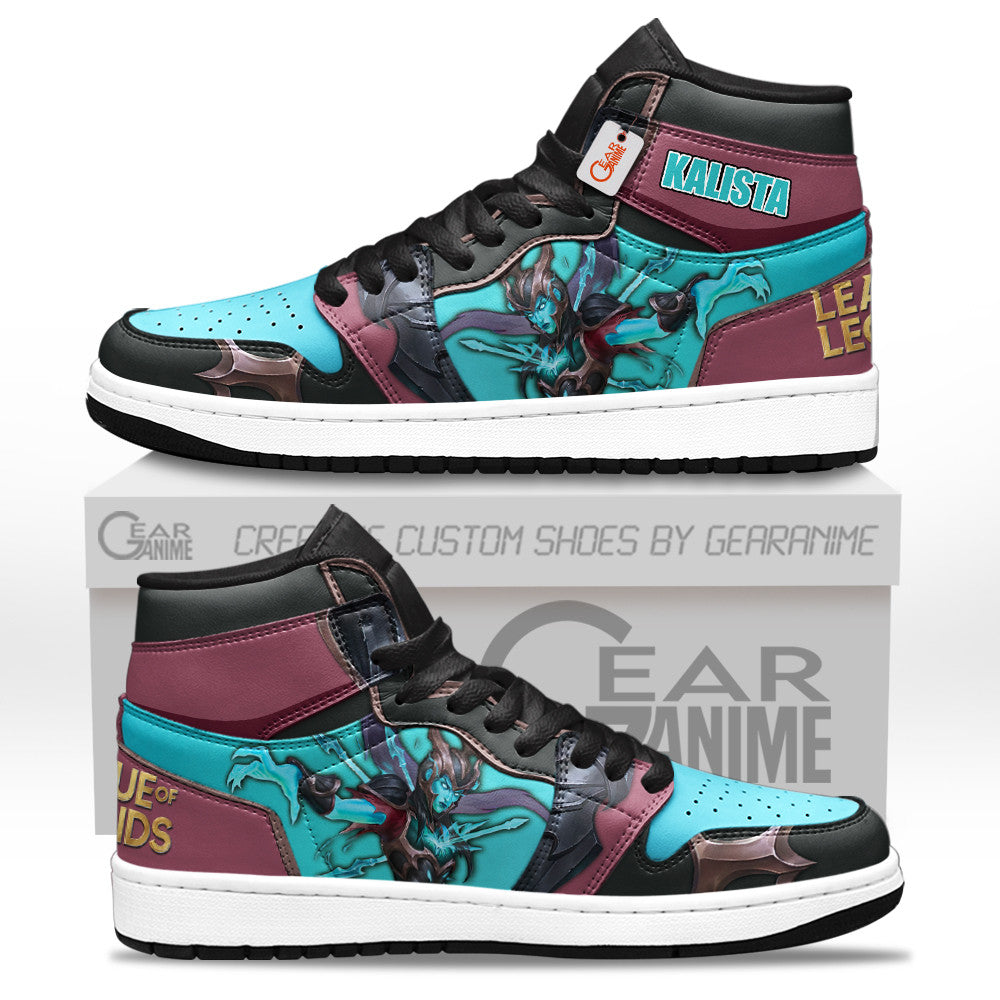 Kalista High-Top Sneakers Custom LOL Custom Name