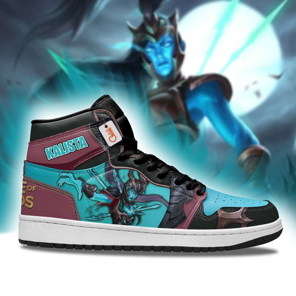 Kalista High-Top Sneakers Custom LOL Custom Name
