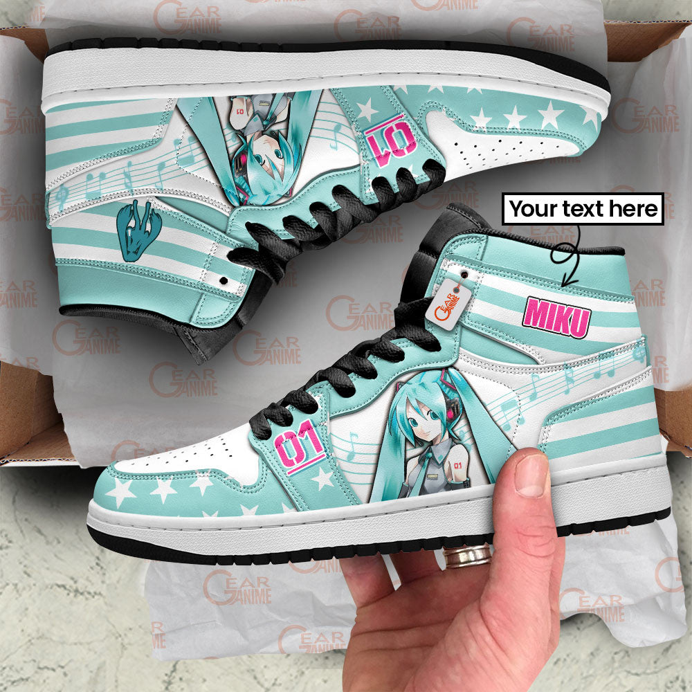 Miku American Flag Hatsune Personalized High-Top Sneakers