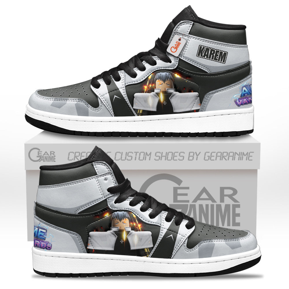Karem Chilled High-Top Sneakers Custom Game Anime Vanguards Custom Name