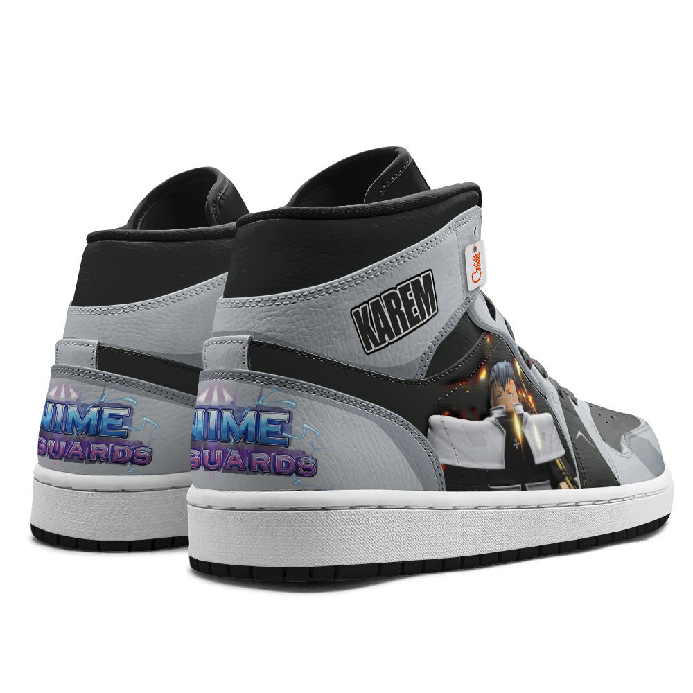 Karem Chilled High-Top Sneakers Custom Game Anime Vanguards Custom Name