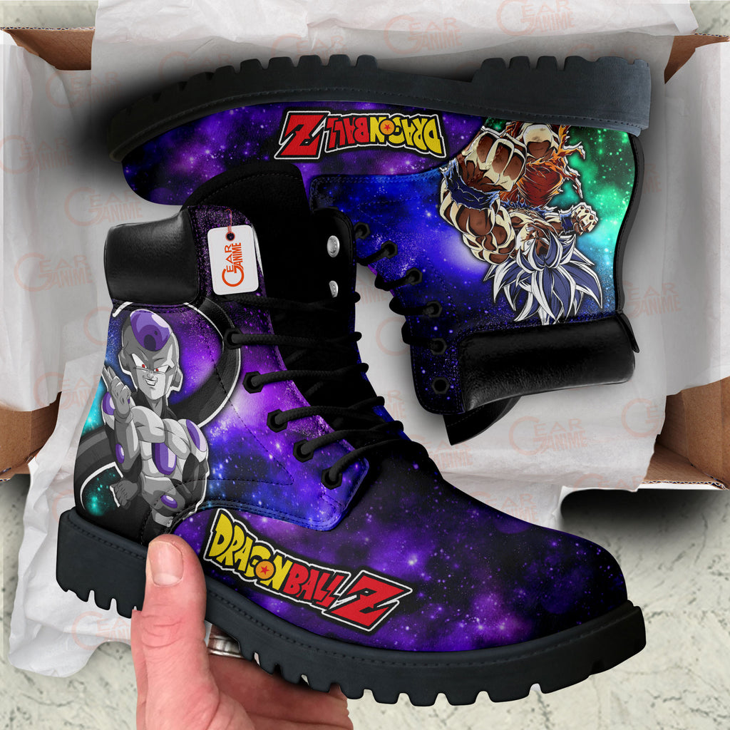 Goku Ultra Instinct and Black Frieza Boots Galaxy Style