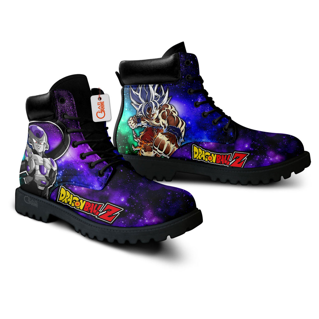 Goku Ultra Instinct and Black Frieza Boots Galaxy Style