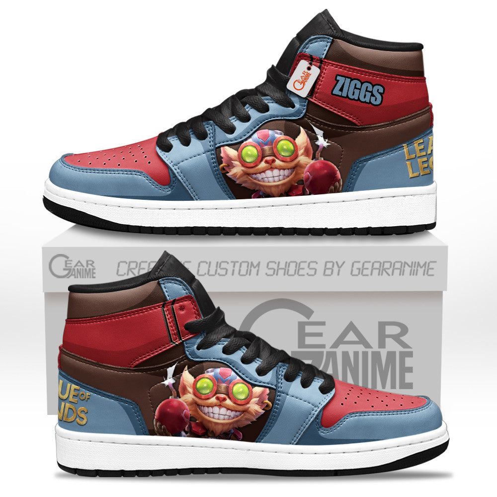 Ziggs High-Top Sneakers Custom LOL Games Collection