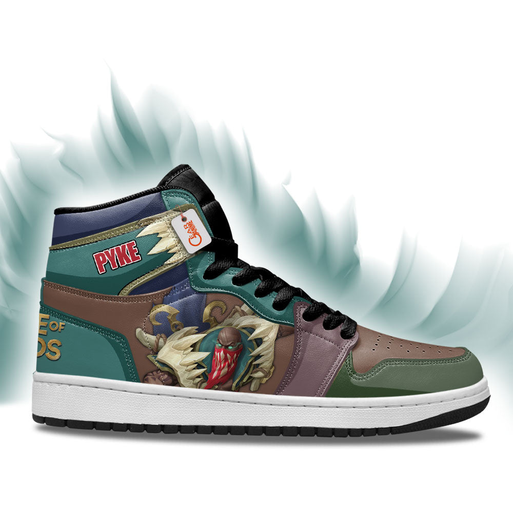 Pyke High-Top Sneakers Custom LOL Games Collection