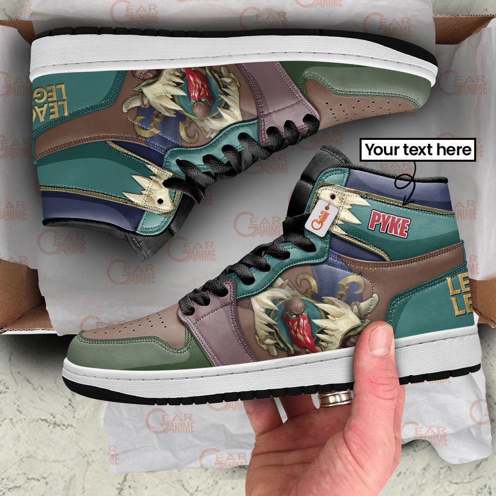 Pyke High-Top Sneakers Custom LOL Games Collection