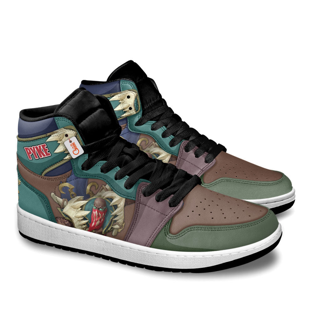 Pyke High-Top Sneakers Custom LOL Games Collection