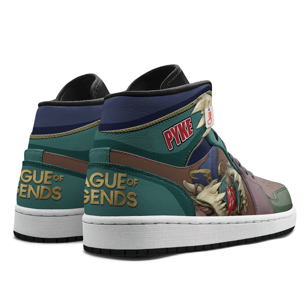 Pyke High-Top Sneakers Custom LOL Games Collection