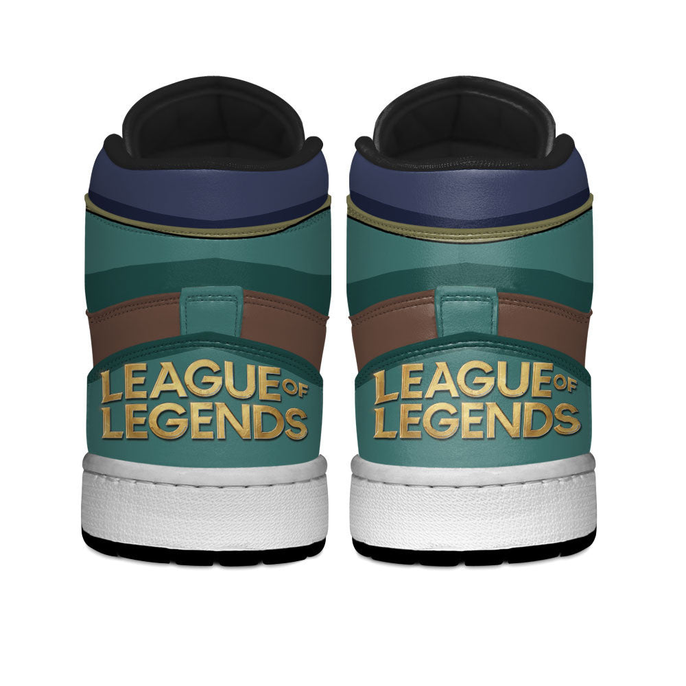 Pyke High-Top Sneakers Custom LOL Games Collection