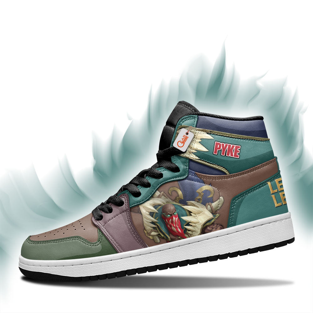 Pyke High-Top Sneakers Custom LOL Games Collection