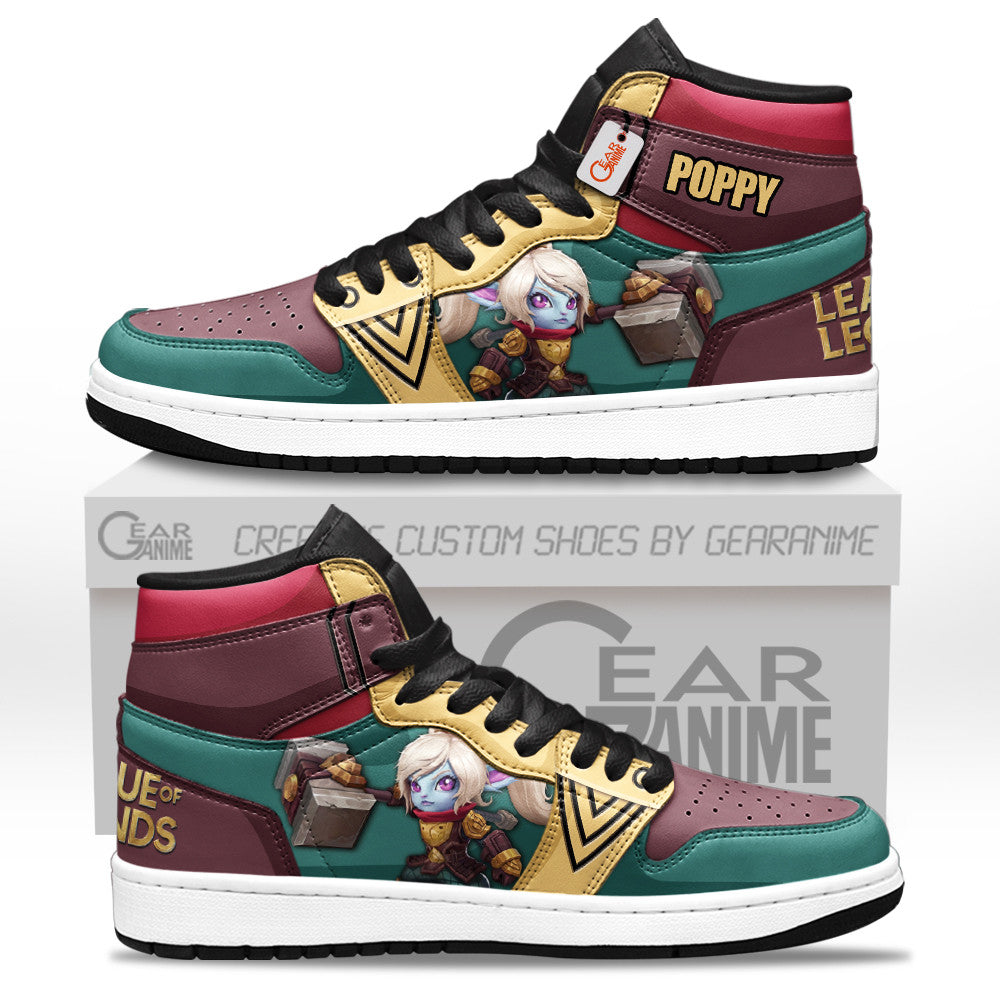 Poppy High-Top Sneakers Custom LOL Games Collection