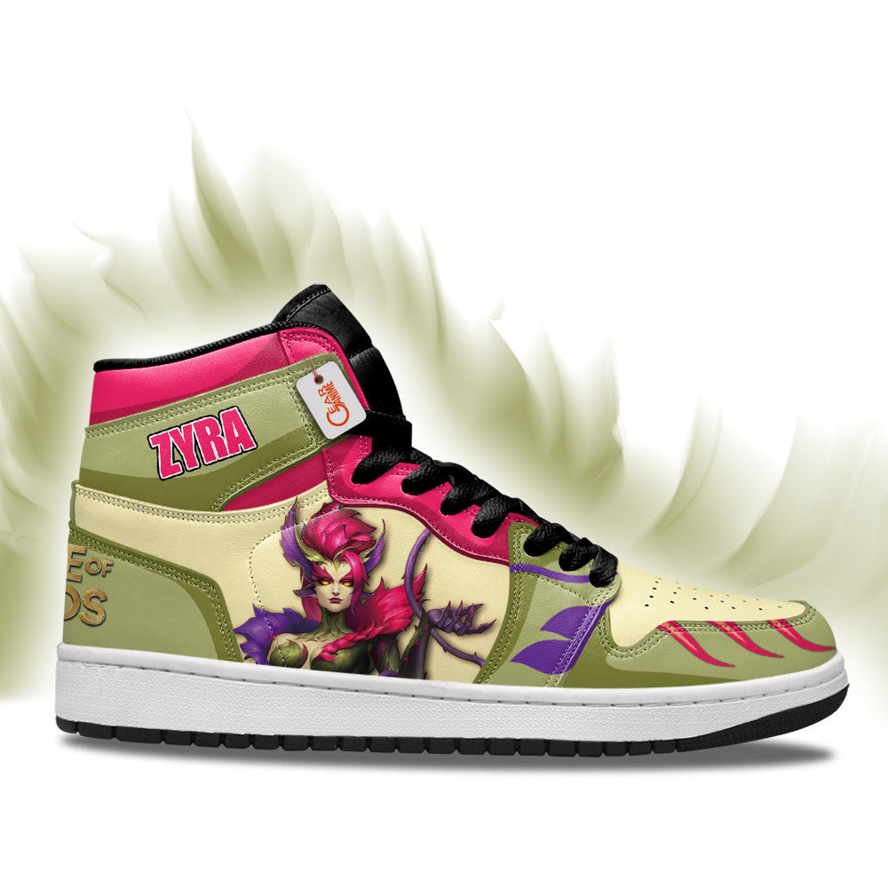 Zyra High-Top Sneakers Custom LOL Games Collection