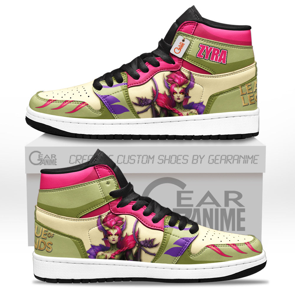 Zyra High-Top Sneakers Custom LOL Games Collection