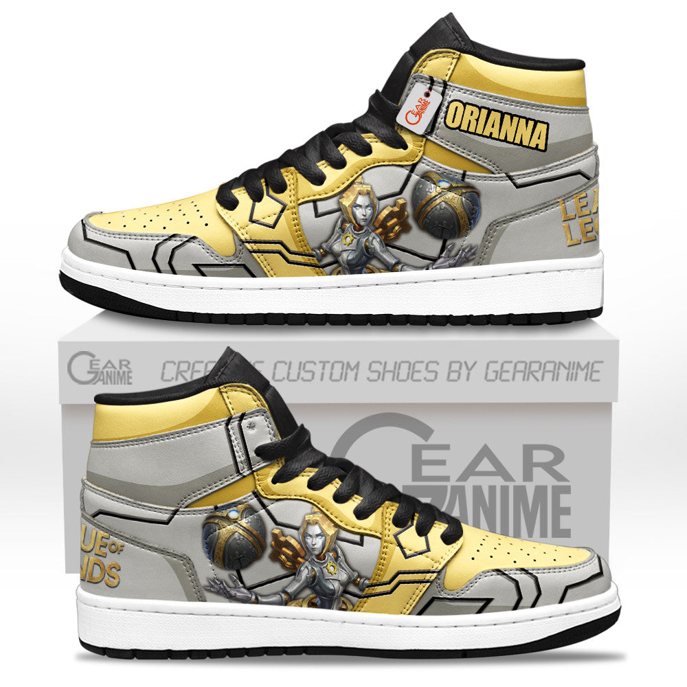 Orianna High-Top Sneakers Custom LOL Games Collection