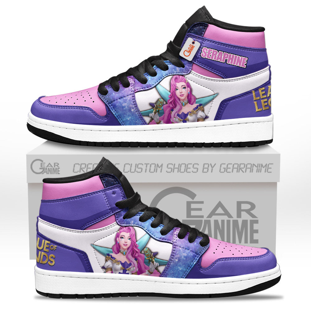 Seraphine High-Top Sneakers Custom LOL Games Collection