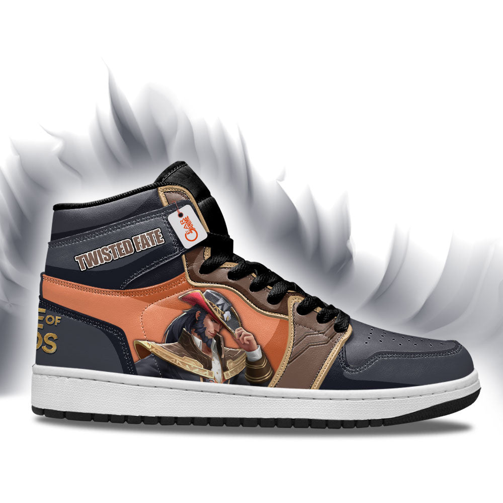 Twisted Fate High-Top Sneakers Custom LOL Games Collection