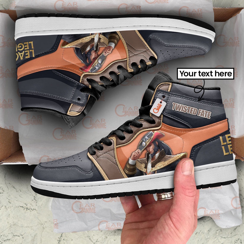 Twisted Fate High-Top Sneakers Custom LOL Games Collection