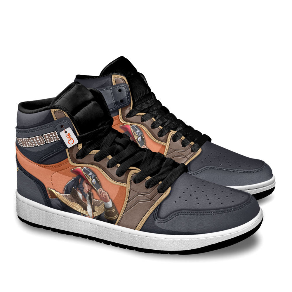 Twisted Fate High-Top Sneakers Custom LOL Games Collection
