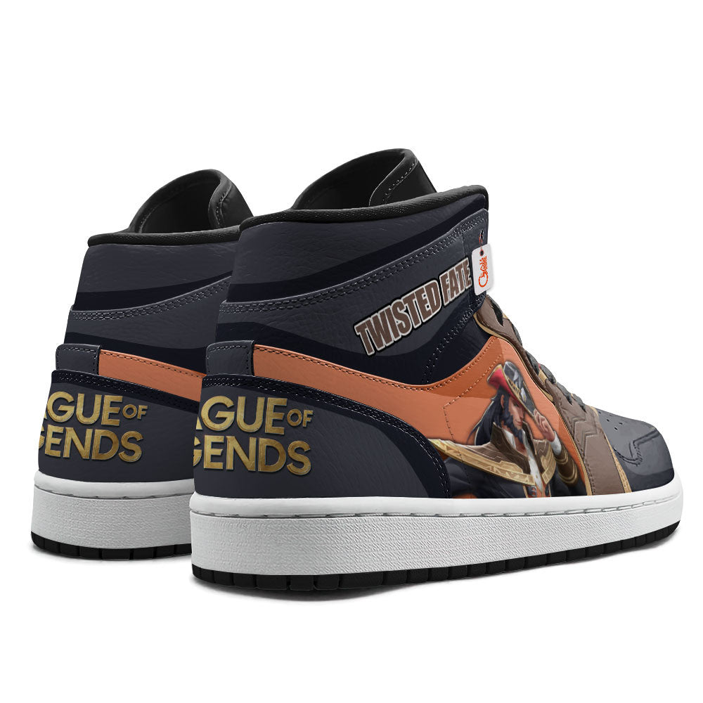 Twisted Fate High-Top Sneakers Custom LOL Games Collection